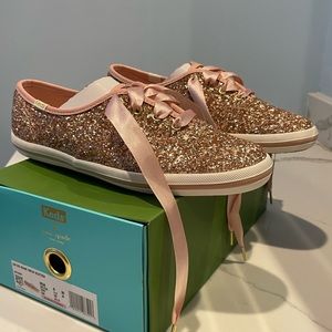 Kate Spade New York Glitter Lace-Up Sneakers
